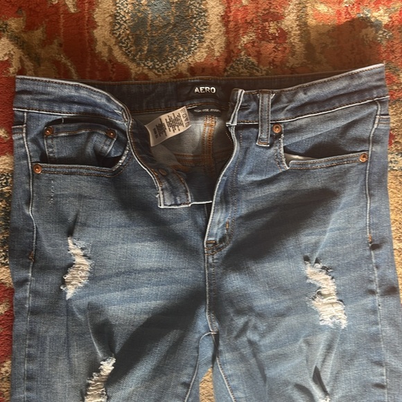 Aero mid ride Jegging medium wash size 10 - Picture 2 of 3